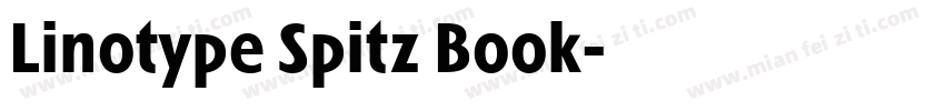 Linotype Spitz Book字体转换